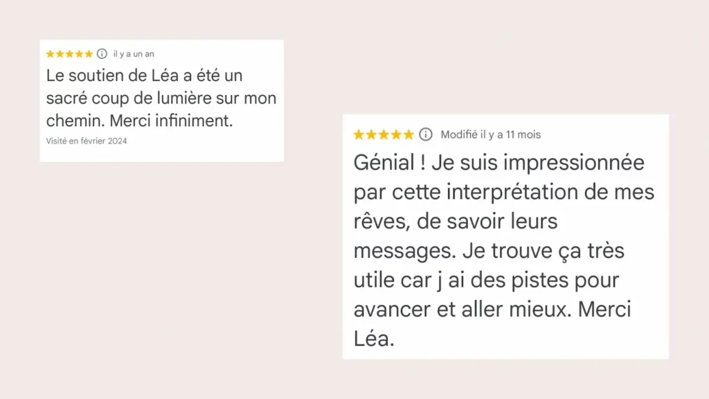 Avis Google Léa Le Gall